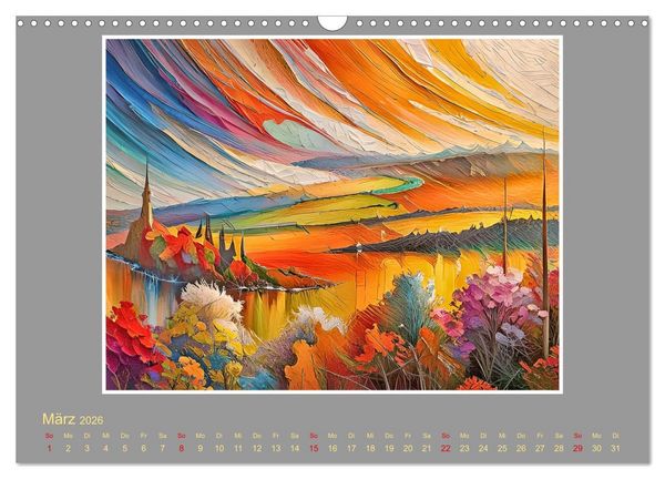 Produktbild: Expressionistische Landschaften (Wandkalender 2026 DIN A3 quer), CALVENDO Monatskalender