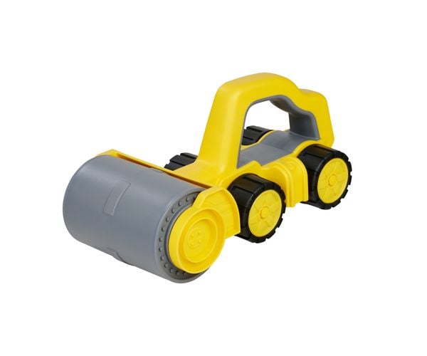 Produktbild: BIG 800054852 - BIG Power Worker Griffy Walze, gelb, L:25cm, Baustellenfahrzeug, Sandspielzeug