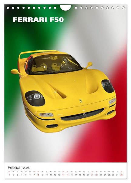 Produktbild: Il Mondo Ferrari (Wandkalender 2026 DIN A4 hoch), CALVENDO Monatskalender