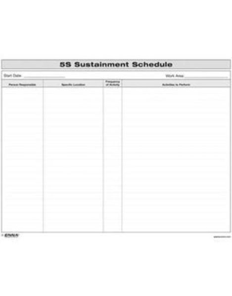 Produktbild: Enna: 5S Sustainment Schedule