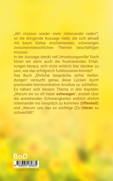 Produktbild: Ehrliche Gespr&auml;che Echte Verst&auml;ndigung