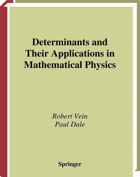 Produktbild: Determinants and Their Applications in Mathematical Physics