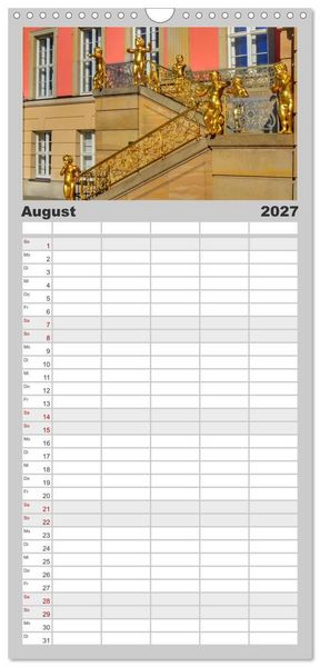 Produktbild: Familienplaner 2027 - POTSDAM. Du bist so sch&ouml;n mit 5 Spalten (Wandkalender, 21 x 45 cm) CALVENDO