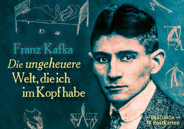 Postkarten-Set Franz Kafka - Die ungeheure Welt, die ich im Kopf habe, Taschenbuch von , Anaconda, 9783730616314