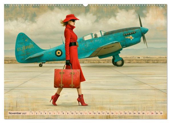 Produktbild: Mit Charme und Propeller (hochwertiger Premium Wandkalender 2027 DIN A2 quer), Kunstdruck in Hochglanz