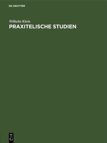 Produktbild: Praxitelische Studien