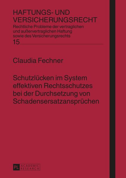 Produktbild: Schutzl&uuml;cken im System effektiven Rechtsschutzes bei der Durchsetzung von Schadensersatzanspr&uuml;chen