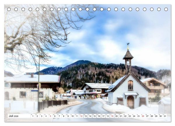 Produktbild: WINTERZAUBER Reit im Winkl und Umgebung (Tischkalender 2026 DIN A5 quer), CALVENDO Monatskalender