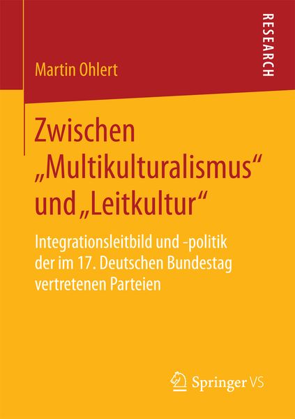 Zwischen „Multikulturalismus“ und „Leitkultur“, Taschenbuch von Martin Ohlert, Springer Fachmedien Wiesbaden GmbH, 9783658082512