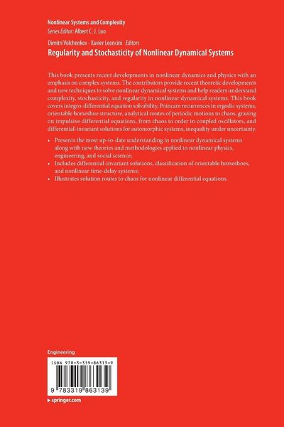 Produktbild: Regularity and Stochasticity of Nonlinear Dynamical Systems