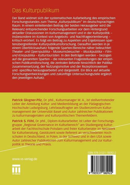 Produktbild: Das Kulturpublikum