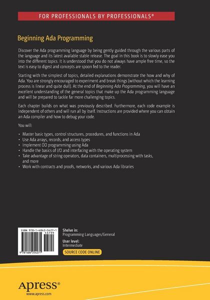 Produktbild: Beginning Ada Programming