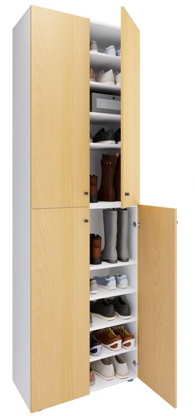 Produktbild: XL Holz Gro&szlig;er Schuhschrank Schuhkommode Lona 10