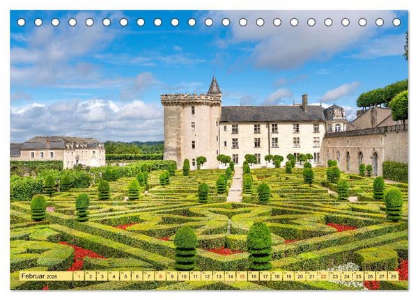 Produktbild: Ch&acirc;teaux. Im Tal der Loire (Tischkalender 2026 DIN A5 quer), CALVENDO Monatskalender