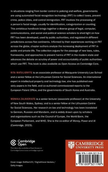 Produktbild: The Cambridge Handbook of Facial Recognition in the Modern State