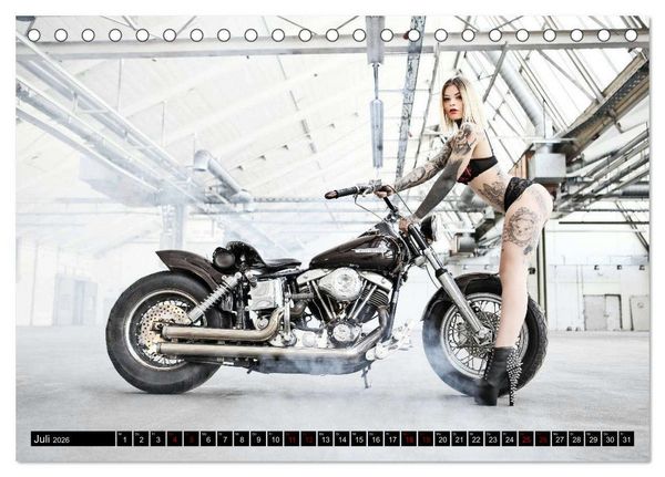 Produktbild: Motorr&auml;der & Sexy Girls (Tischkalender 2026 DIN A5 quer), CALVENDO Monatskalender