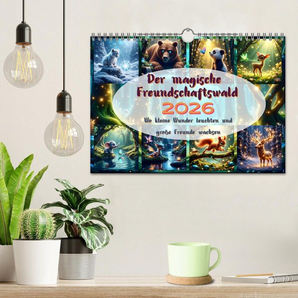 Produktbild: Der magische Freundschaftswald (Wandkalender 2026 DIN A4 quer), CALVENDO Monatskalender