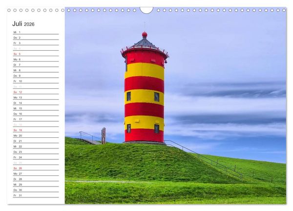 Produktbild: Ostfriesland - zwischen Watt und Moor (Wandkalender 2026 DIN A3 quer), CALVENDO Monatskalender