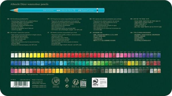 Produktbild: Faber-Castell Aquarellstifte Albrecht D&uuml;rer, 120er Set Metalletui