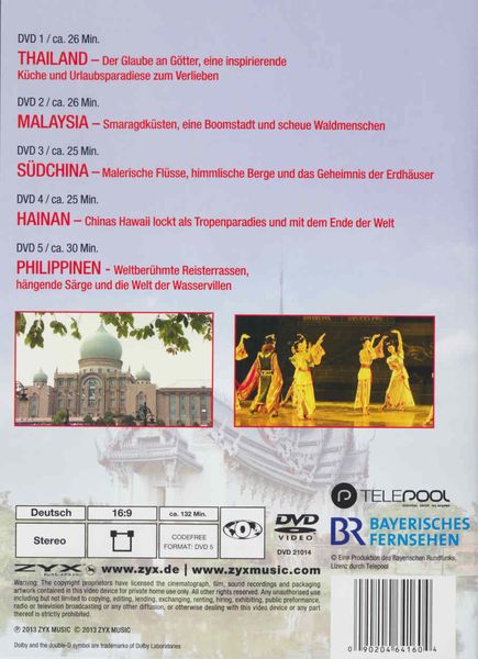 Produktbild: Thailand, Malaysia, Philippinen & Südchina - Fernweh [5 DVDs]