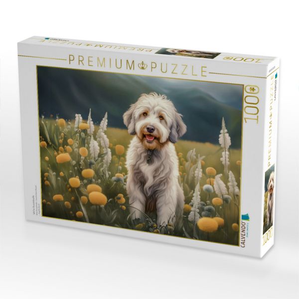 Produktbild: CALVENDO Puzzle Wei&szlig;er Aussiedoodle | 1000 Teile Lege-Gr&ouml;&szlig;e 64x48cm Foto-Puzzle f&uuml;r gl&uuml;ckliche Stunden