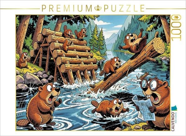 CALVENDO Puzzle Wenn's richtig sitzen soll: Lass den Biber ran! | 1000 Teile Lege-Größe 64x48cm Foto-Puzzle für glückliche Stunden