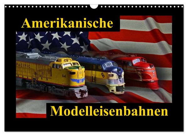 Produktbild: Amerikanische Modelleisenbahnen (Wandkalender 2026 DIN A3 quer), CALVENDO Monatskalender