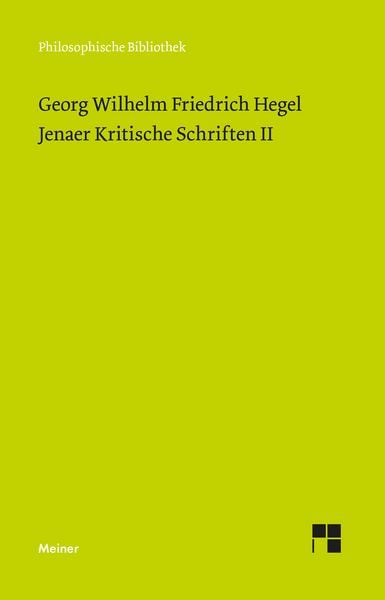 Produktbild: Jenaer Kritische Schriften II
