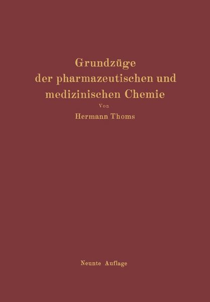 Produktbild: Grundz&uuml;ge der pharmazeutischen und medizinischen Chemie