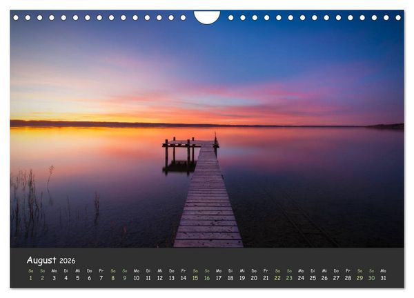 Produktbild: Ammersee bis Walchensee - Traumlandschaften im Voralpenland (Wandkalender 2026 DIN A4 quer), CALVENDO Monatskalender