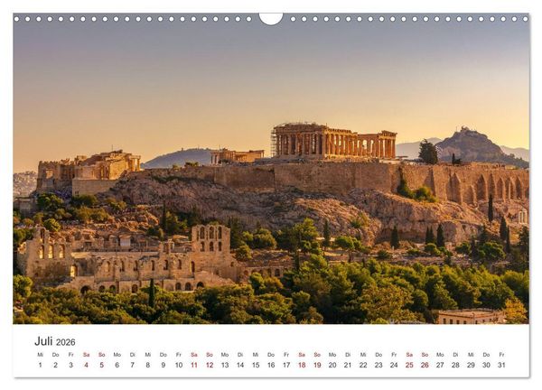 Produktbild: Europa - Eine Reise zu einigen der sch&ouml;nsten Hauptst&auml;dten. (Wandkalender 2026 DIN A3 quer), CALVENDO Monatskalender