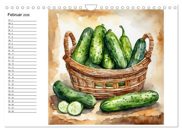 Produktbild: Frische Ernte (Wandkalender 2026 DIN A4 quer), CALVENDO Monatskalender