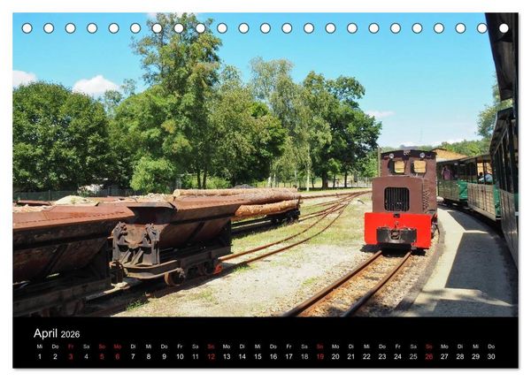 Produktbild: Waldeisenbahn Bad Muskau (Tischkalender 2026 DIN A5 quer), CALVENDO Monatskalender