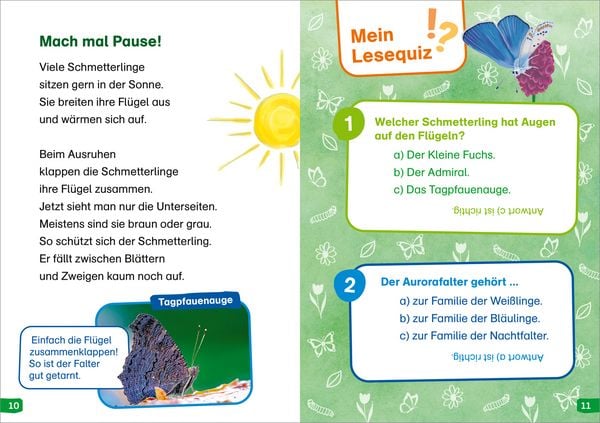 Produktbild: WAS IST WAS Erstes Lesen easy! Band 15. Wie leben die Schmetterlinge?