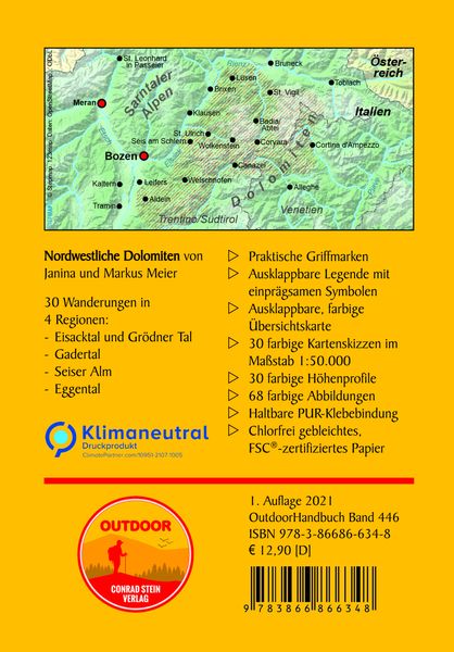 Produktbild: Nordwestliche Dolomiten 30 Wanderungen zu Gipfeln und H&uuml;tten