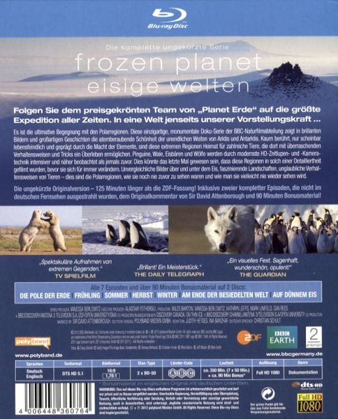 'Frozen Planet - Eisige Welten [2 BRs]' Von 'Alastair Fothergill ...