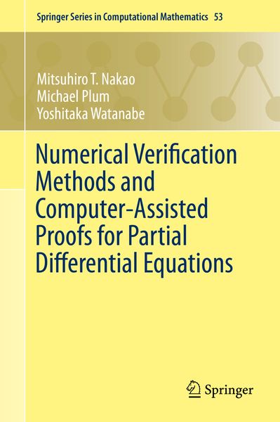 Produktbild: Numerical Verification Methods and Computer-Assisted Proofs for Partial Differential Equations