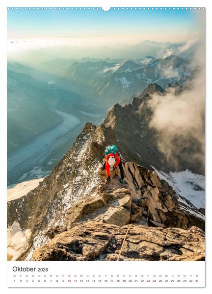 Produktbild: Klettern - Die Berge rufen. (hochwertiger Premium Wandkalender 2026 DIN A2 hoch), Kunstdruck in Hochglanz
