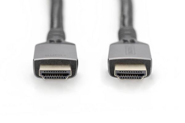 Produktbild: Digitus HDMI Anschlusskabel HDMI-A Stecker 3 m Schwarz DB-330200-030-S 8K UHD, Aluminium-Stecker, Audio Return Channel, doppelt geschirmt, dreifach