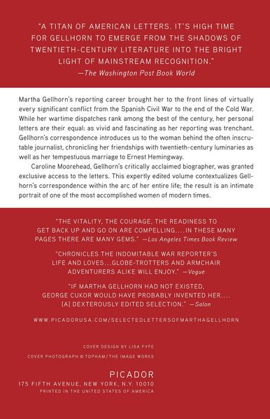 Produktbild: Selected Letters of Martha Gellhorn