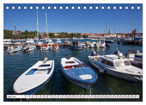 Produktbild: Istria &ndash; Coastal Wonders, Historic Cities, and Island Dreams (Desk Calendar 2027 DIN A5 landscape), CALVENDO 12 Month DeskCalendar