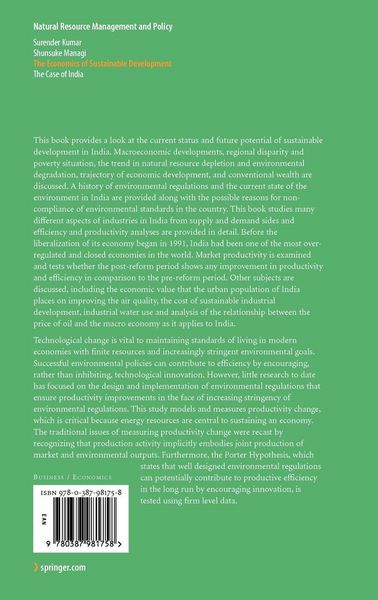 Produktbild: The Economics of Sustainable Development
