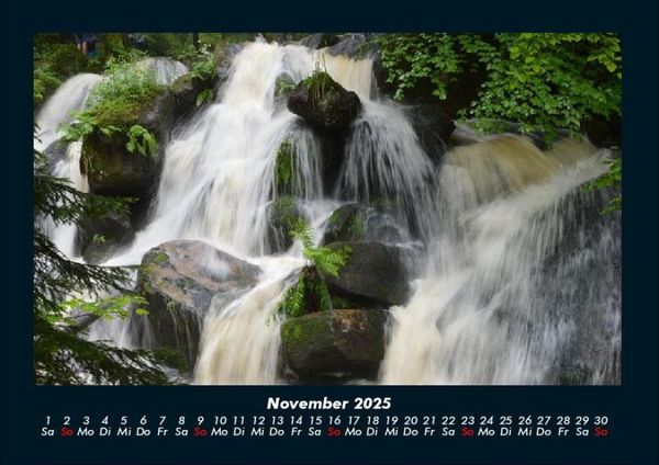 Produktbild: Wasserf&auml;lle 2025 Fotokalender DIN A4