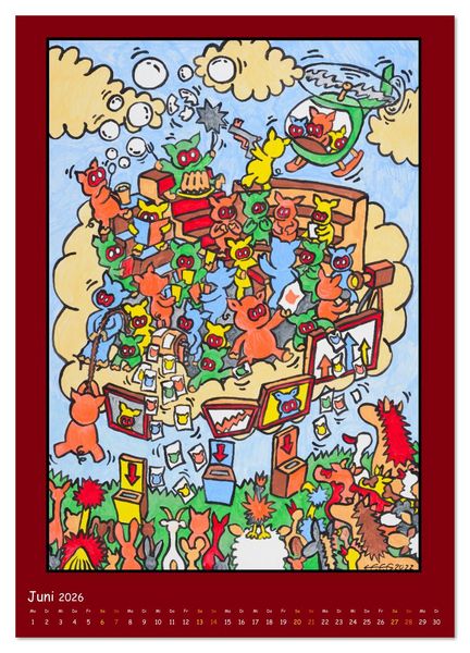 Produktbild: Life in Colors (Wandkalender 2026 DIN A2 hoch), CALVENDO Monatskalender