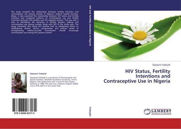 Produktbild: HIV Status, Fertility Intentions and Contraceptive Use in Nigeria