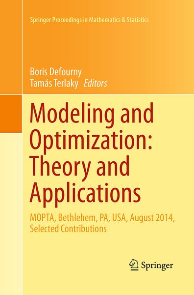 Produktbild: Modeling and Optimization: Theory and Applications