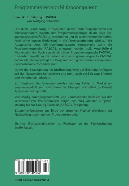 Produktbild: Einf&uuml;hrung in PASCAL