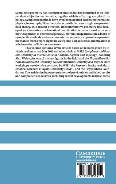 Produktbild: Symplectic, Poisson, and Noncommutative Geometry
