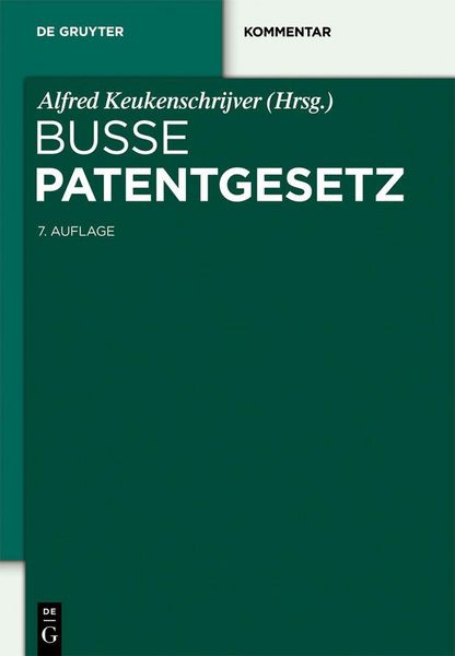 Produktbild: Patentgesetz