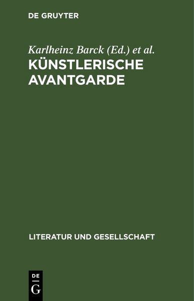 Produktbild: K&uuml;nstlerische Avantgarde